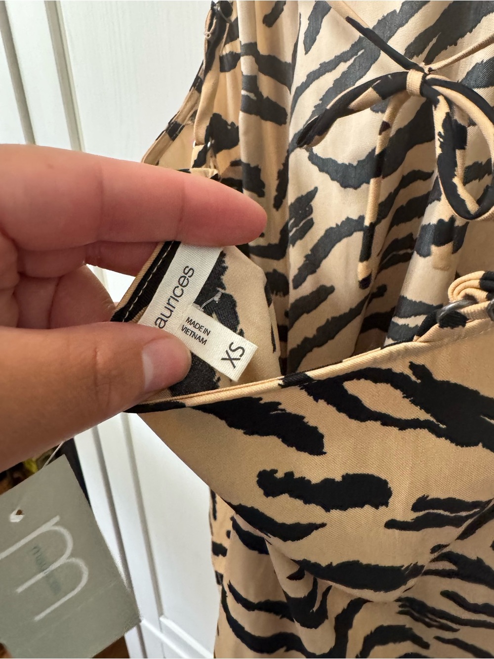 Maurices Tan Zebra Print Spaghetti Strap Cami XS. NWT - Picture 5 of 5